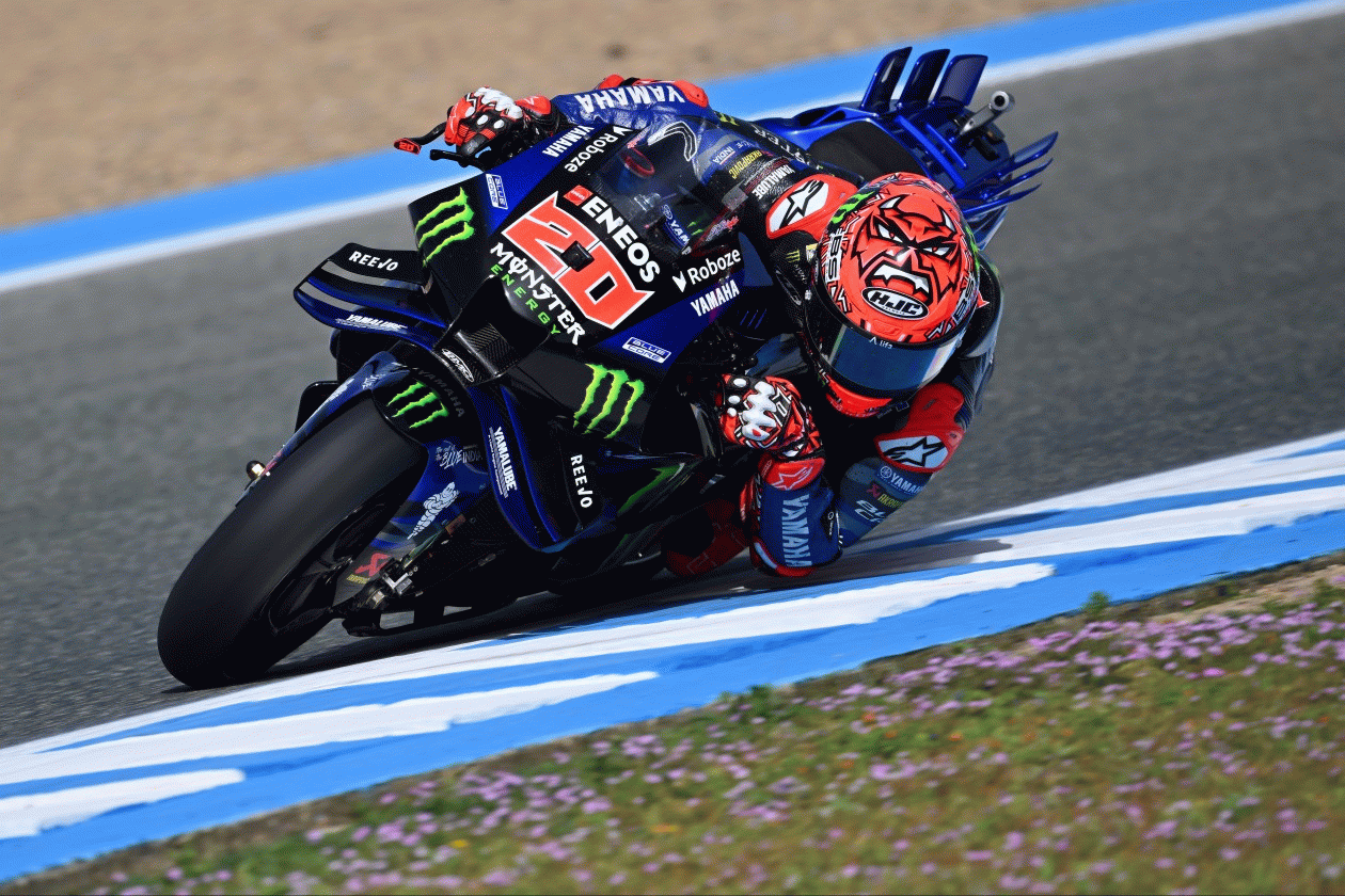 Quartararo 5th and Rins 15th After First Day in Andalusia